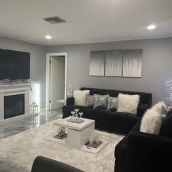 dark grey sofas. practically new 