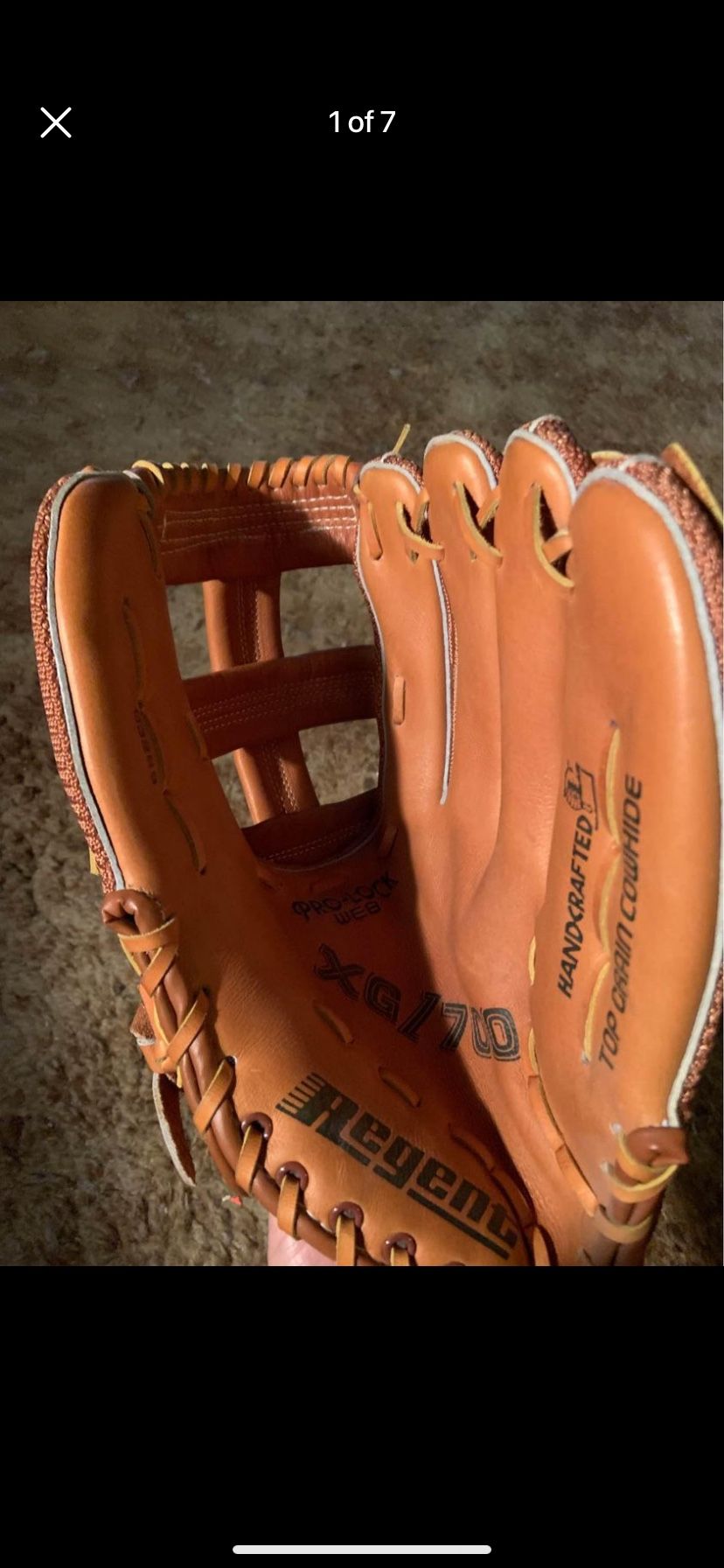 Baseball Glove . Regents. Right Hand Leather XG/700 Never used Leather 