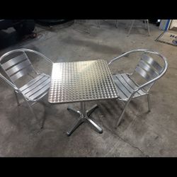 Aluminum Table And Chairs