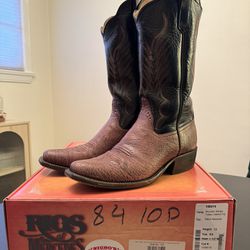 Rios Of Mercedes Men’s Cowboy Boots - Tobacco Smooth Ostrich - Size 10D