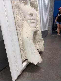 MACK, Bill, (American, b. 1949): "Visage", Bonded Sand art  Sculpture, approximately 36" x 27", signed upper right and numbered 3/5 which is significa
