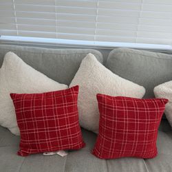 Red Couch Pillows 