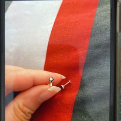 Real Silver Small Stud Earrings 