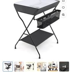 Portable Changing Table With Storage 