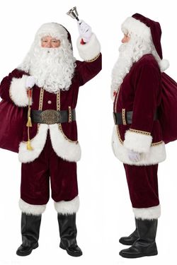 5pc Crimson Holiday Character Cosplay Outfit Costume Set
