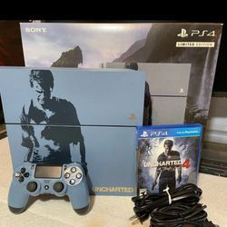 Sony PlayStation 4 Uncharted 4: Limited Edition Bundle 500GB Gray Blue  Console for sale online