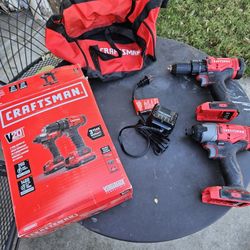 CRAFTSMAN V20 MAX Cordless Drill and Impact Driver, Power Tool Combo Kit with Charger NO BATTERY