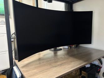 Large LG Ultrawide Curved Monitor