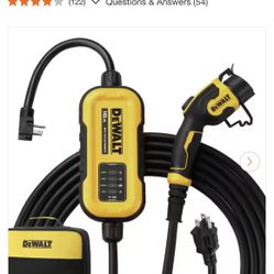 Level-2 Portable Electric Vehicle EV Charger up to 16 Amps, 120-240-Volt AC 3.8 KW, 25 Ft. Cable, Weatherproof