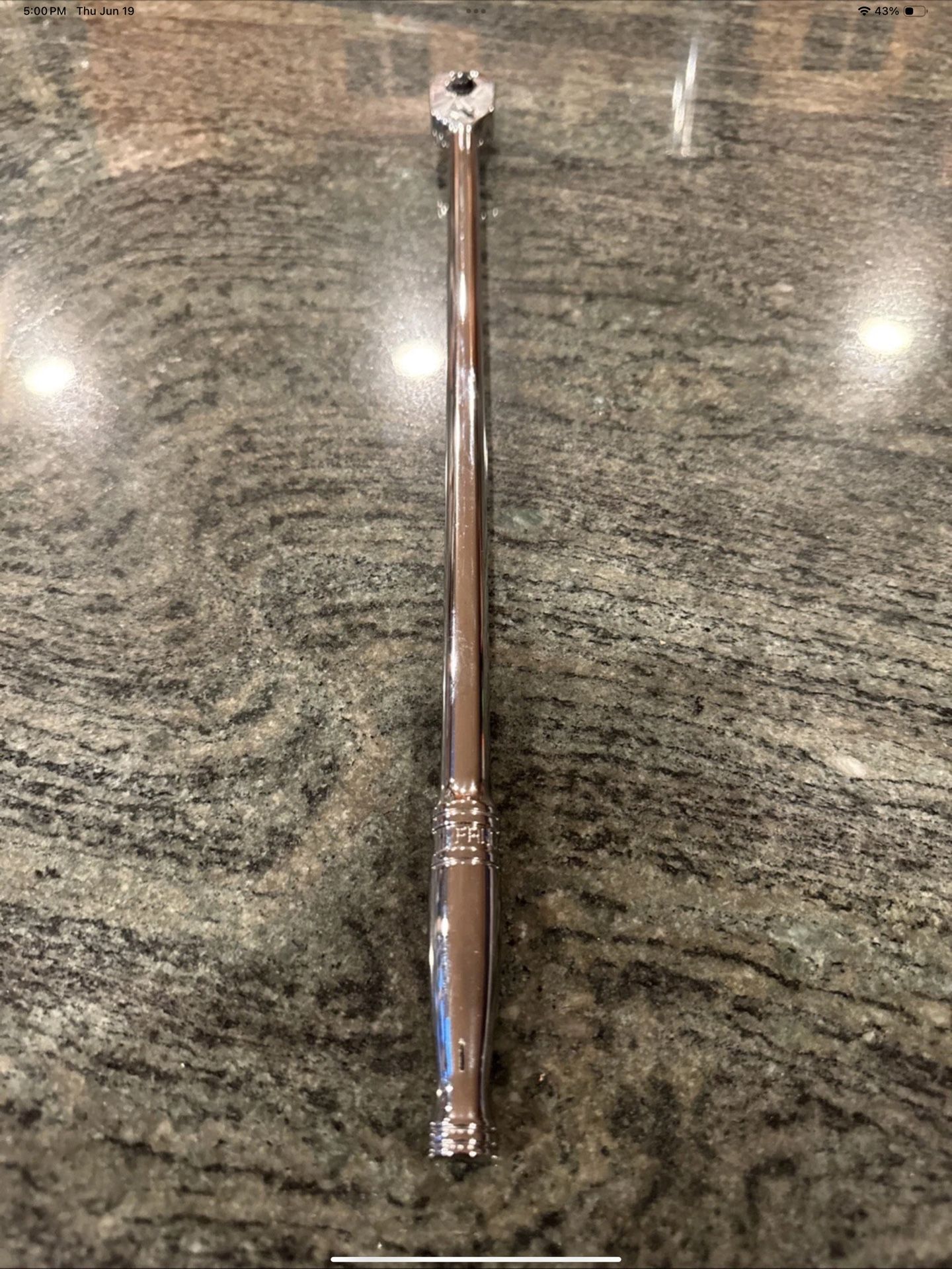 Snap On frll80 3/8” drive extra long quick release ratchet standard handle