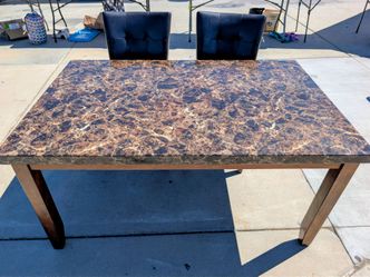 Table and 2 chairs