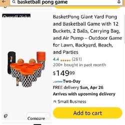 Brand NeW!! Outdoor Basketball Pong Game