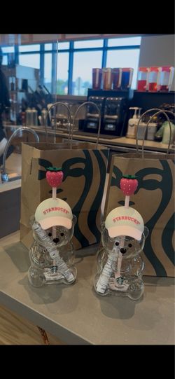 Starbucks bearista glass cup
