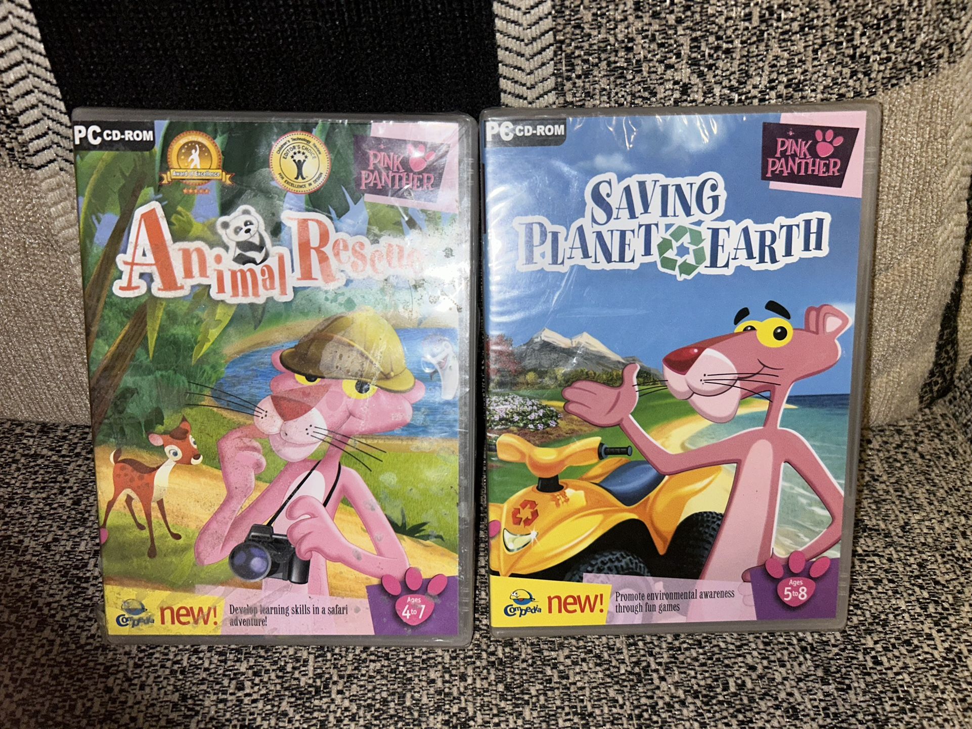 New Vintage Pink Panther Cd-Roms
