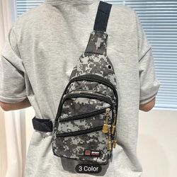 Bandolera Para Hombre Mochila Viaje Cartera Bolso de Hombro Sling Chest Bag New nuevo a la moda