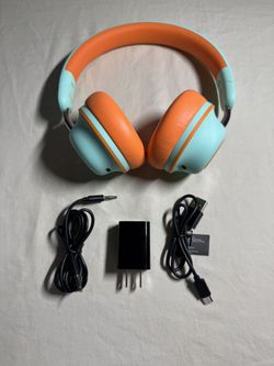 S2 Bluetooth Active Noise Cancelling Headphones, Wired and Bluetooth Wireless On-Ear Headset with CVC 8.0, Hi-Fi Stereo Deep Bass 25H Playtime for Kid