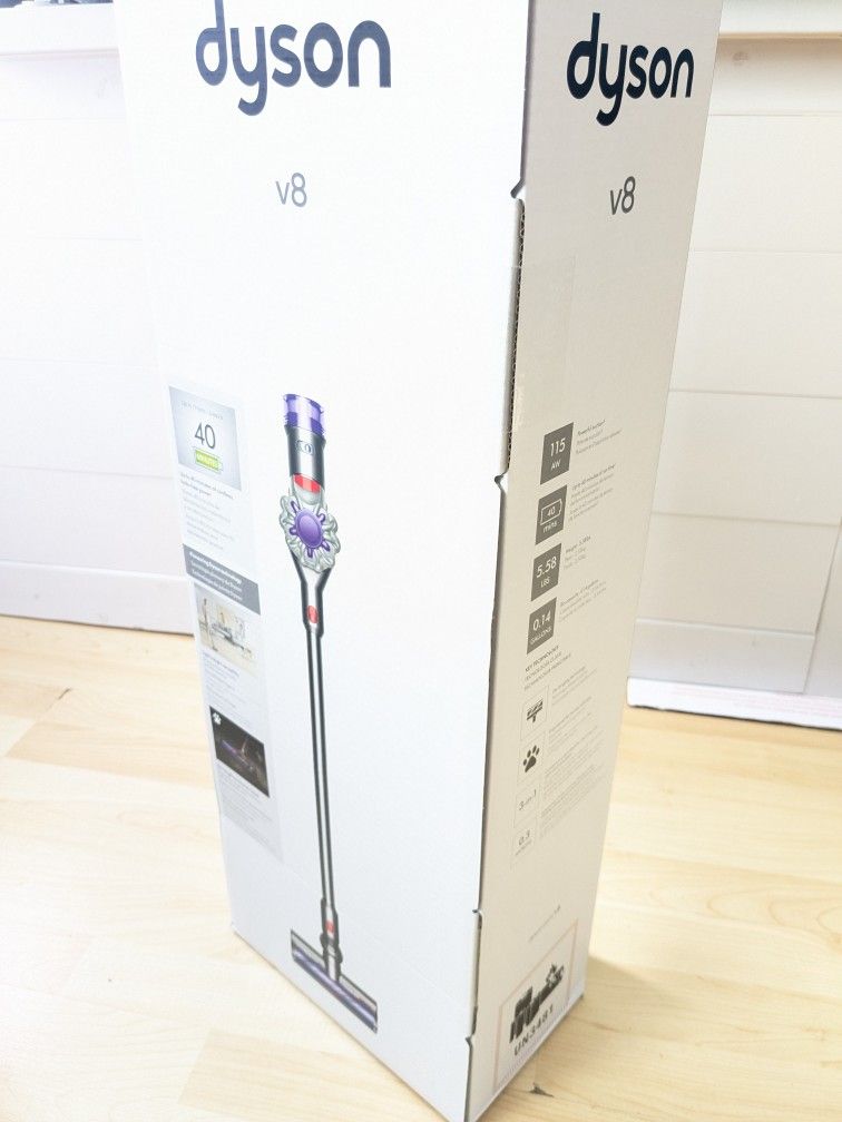 Silver/ Nickel DYSON V8 Cordless Stick Vacuum Cleaner 