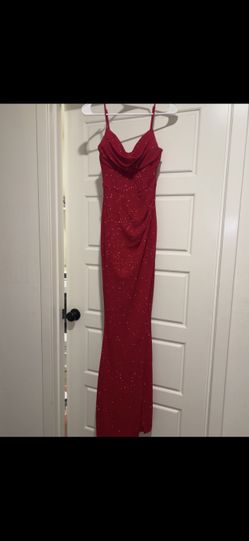 Winsdor Red Glitter Formal Dress Size Small