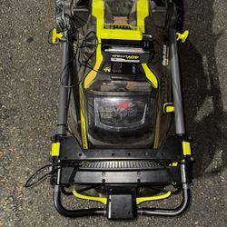   Ryobi 40V Brushless 20” Self-Propelled Lawn Mower – With Battery, Charger, Bag & New Blade