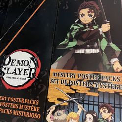 Demon Slayer” mystery poster packs  blind-pack poster  Demon Slayer Mystery 2 Pack Posters Display