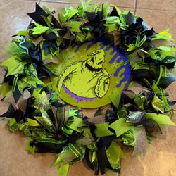 handmade Oogie Boogie wreath