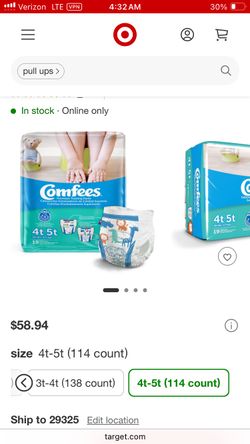 Comfees Training Pants 4t-5t