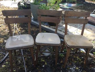 3 vintage dining chairs