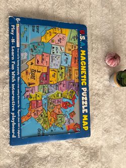U.S.A. Magnetic Puzzle Map for Kids