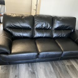 Black Leather Couch