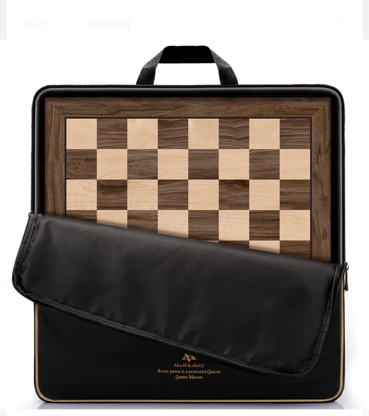 A&a Professional Wooden Tournament Chess Board