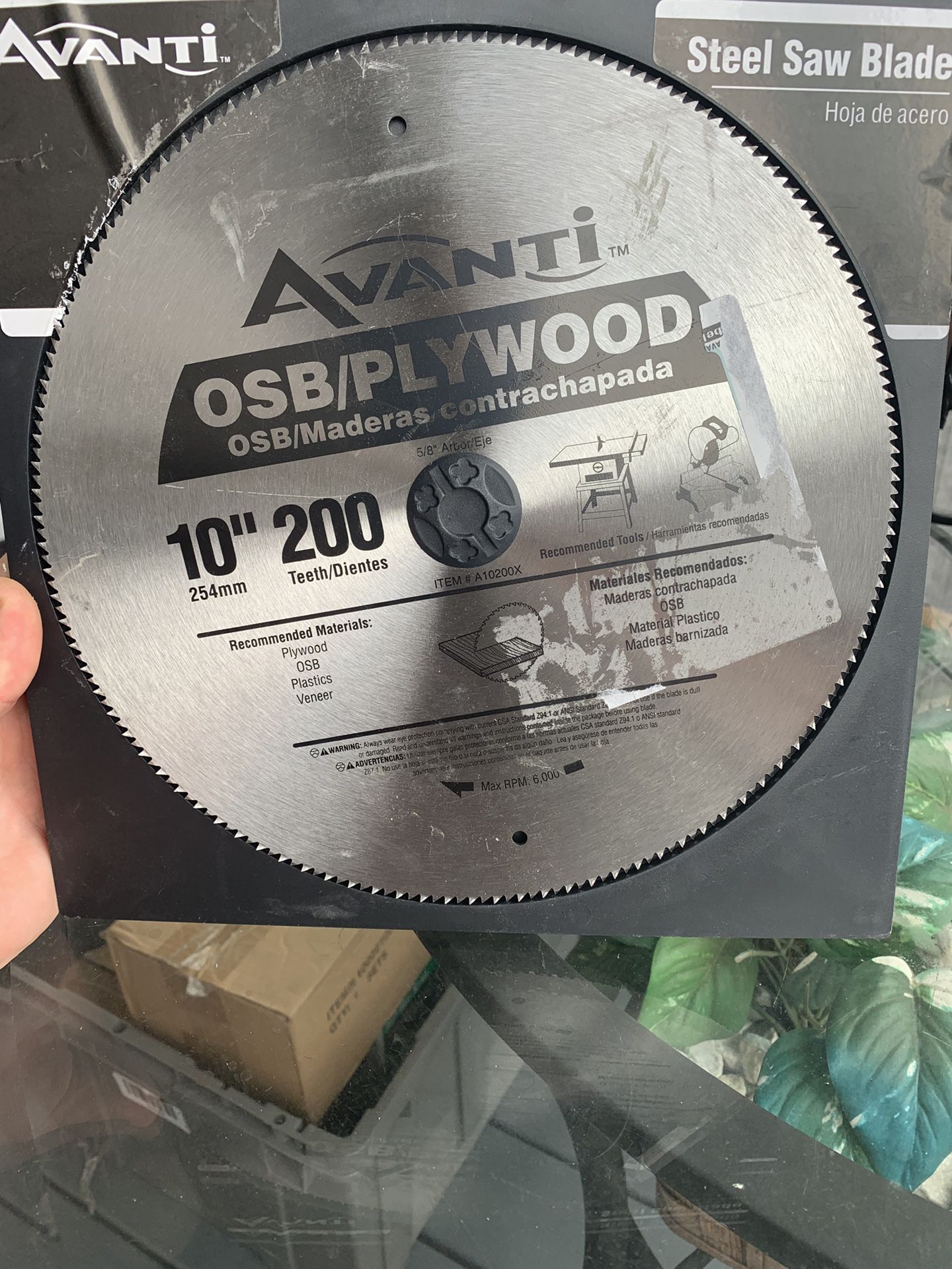 10 in. x 200-Teeth OSB/Plywood Saw Blade