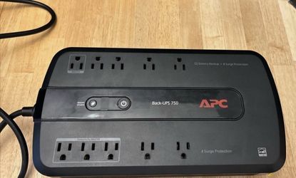 APC Back-Ups 750 Battery Backup BATTERIES included! WORKS!! See Pics!!