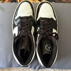 Jordan 1 Mid Carbon Fiber Black, 12.5 Men UK 13 Men US