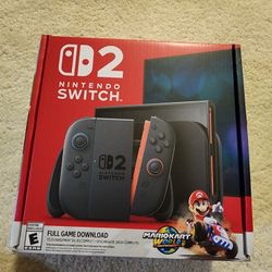Brand New, Unopened Switch 2 With Mario Cart Bundle