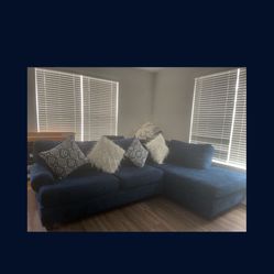 Navy Blue Sectional