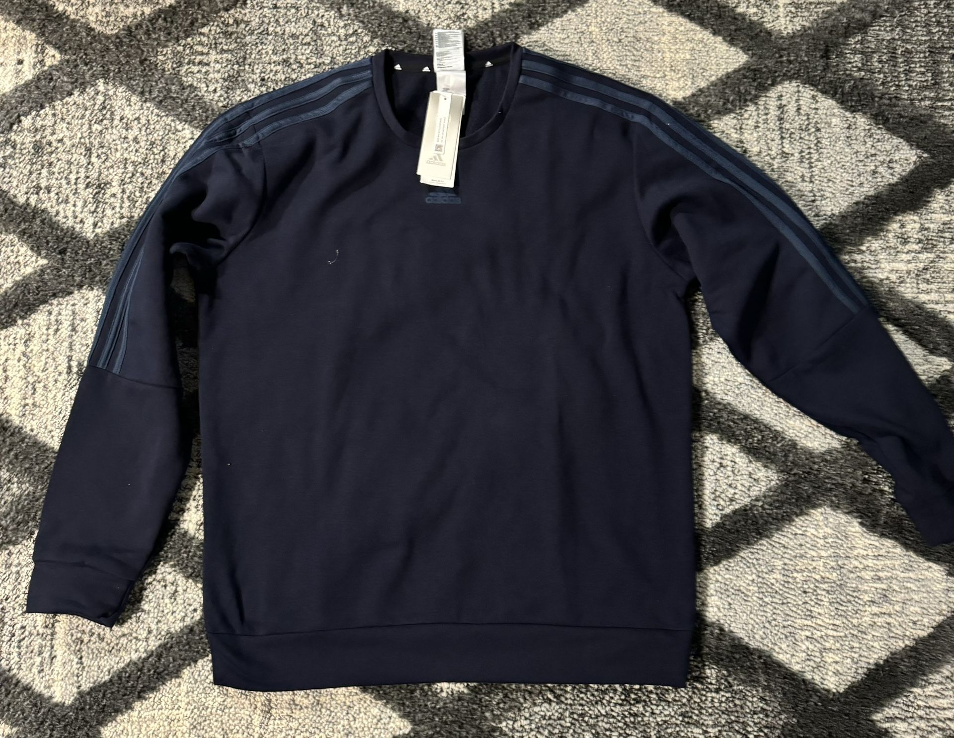 New Blue Men’s Adidas Sweater Large