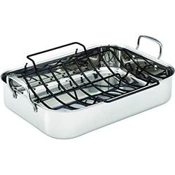 0 items in cart SEARCH AnolonTri-Ply Clad Stainless Steel Roaster with Nonstick Rack
