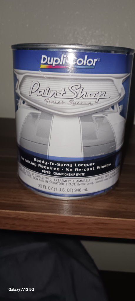 Dupli-Color Paint Shop Finish System, Championship White, 32 oz.