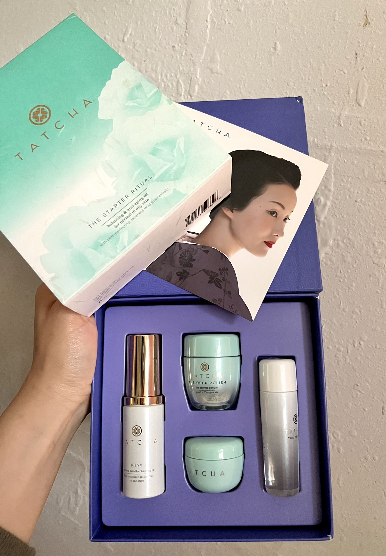 Tatcha The Starter Ritual Balancing & Anti- Aging Set For Normal To Oil Skin NIB.