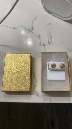 Real 10k gold nugget earrings