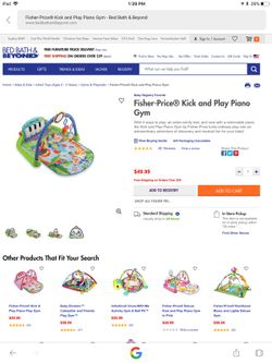 Fisher price kick and play piano gym