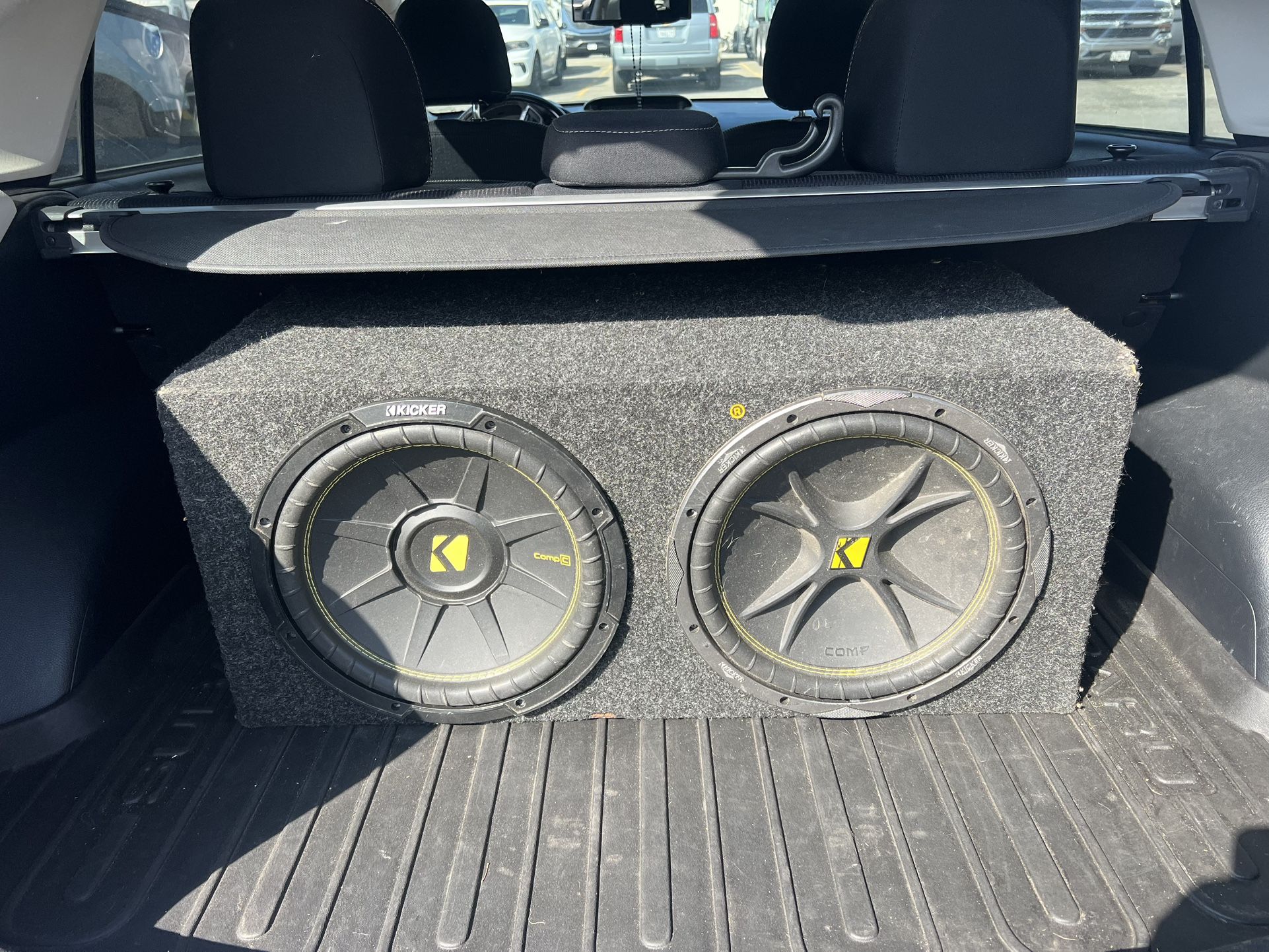 Pair Of Kicker 12” Competition Subwoofers In Sealed Box