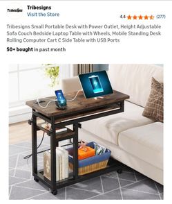 Tribesigns SmallPortable DeskwithPower Outlet