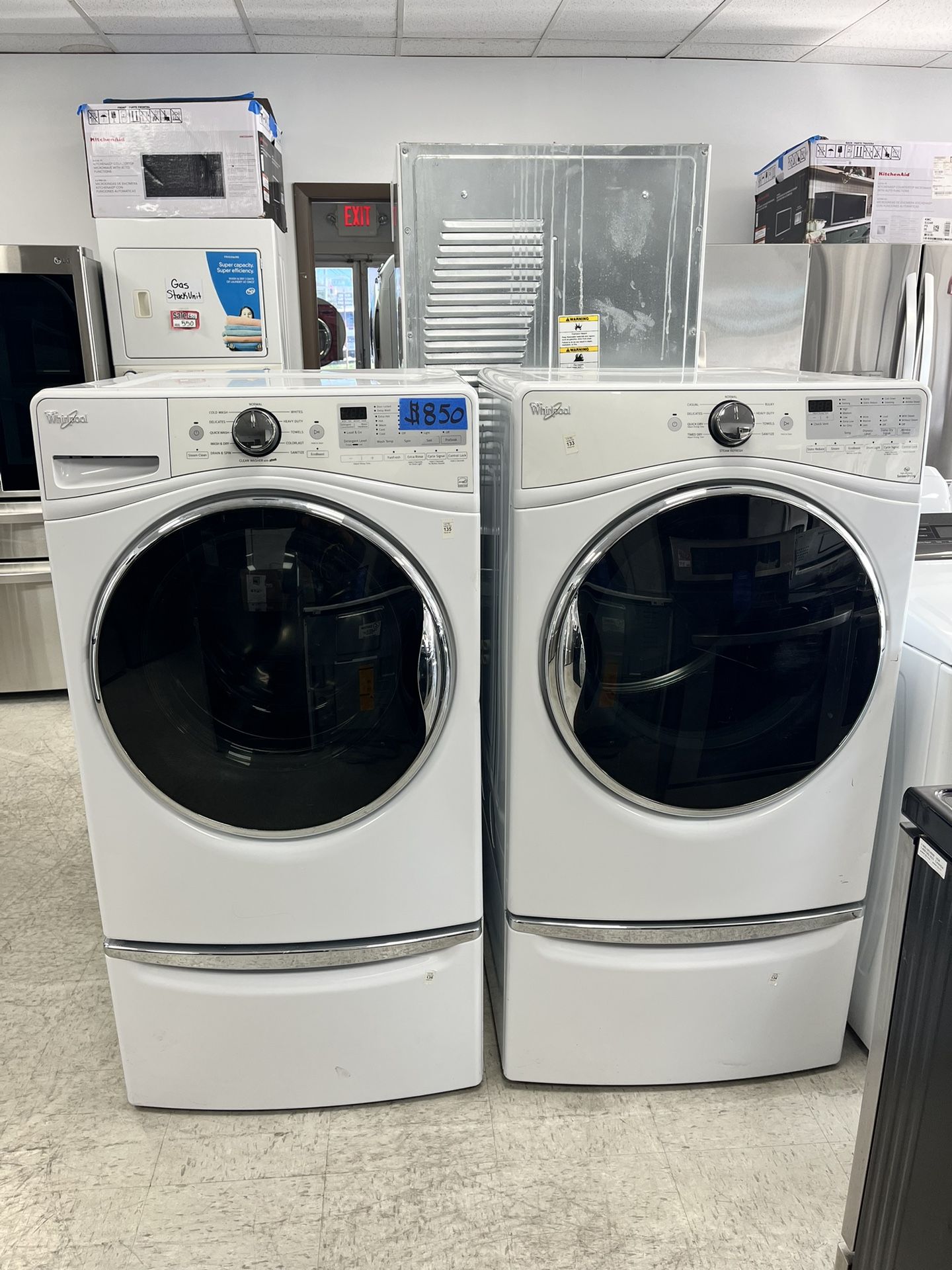Whirlpool Electric Front Load Washer & Dryer Set