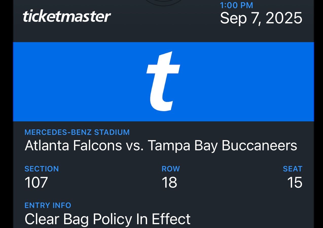 Atlanta Falcons vs. Tampa Bay Buccaneers