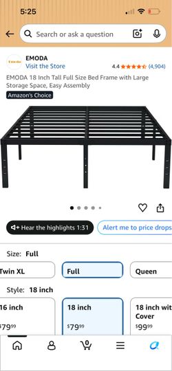 Full size platform Bedframe
