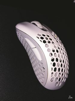 White gaming mouse.