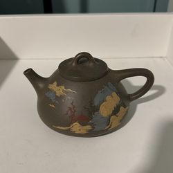 Chinese Handmade Green clay purple clay Teapot