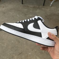 Custom Black n white Air Force 1s
