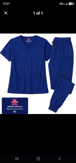 Navy blue-scrub set